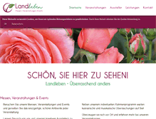 Tablet Screenshot of landleben-messe.de